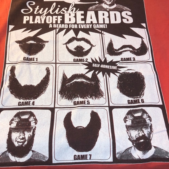 Gongshow hockey playoff beard tee T-shirt XL - Picture 2 of 10